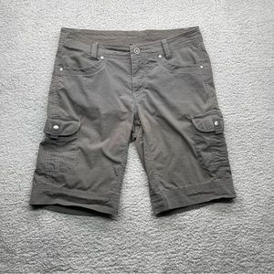 Kuhl Splash 11” Womens Cargo Hiking Shorts Outdoor Gray Bermuda Size 8